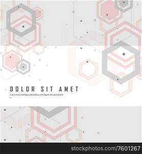 Abstract vector design with hexagons pattern.. Abstract vector design with hexagons pattern