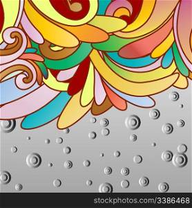 Abstract vector floral background for design use