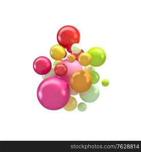 Abstract vector futuristic background with colorful 3d spheres, glossy bubbles, balls. Abstract vector futuristic background with colorful 3d spheres, glossy bubbles, balls.