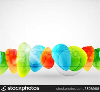 Abstract vector glass shapes background