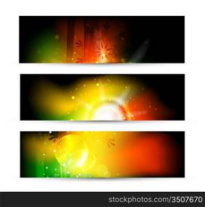 Abstract vector glowing background