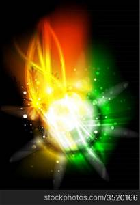 Abstract vector glowing background