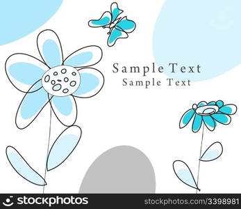 Abstract vector greetings card for design use.