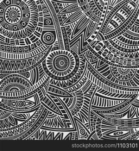 Abstract vector hand drawn sketch tribal ethnic background. tribal ethnic background
