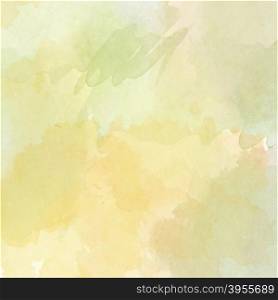 Abstract vector hand-drawn watercolor background. Colourful template. There is blank place for your text. EPS 10