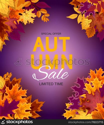 Abstract Vector Illustration Autumn Background with Falling Autumn Leaves. EPS10. Abstract Vector Illustration Autumn Background with Falling Autumn Leaves