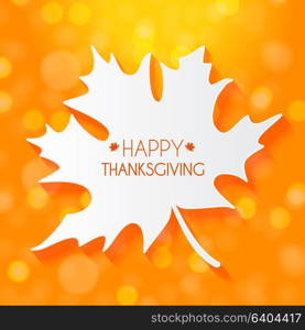 Abstract Vector Illustration Autumn Happy Thanksgiving Background with Falling Autumn Leaves. EPS10. Abstract Vector Illustration Autumn Happy Thanksgiving Background with Falling Autumn Leaves