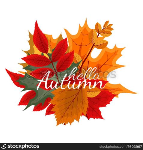 Abstract Vector Illustration Background with Falling Autumn Leaves. EPS10. Abstract Vector Illustration Background with Falling Autumn Leaves