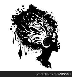 Abstract vector illustration of a beautiful woman. Female silhouette. Great for the logo of the beauty industry. Vector illustration. Abstract vector illustration of a beautiful woman. Female silhouette. Great for the logo of the beauty industry.