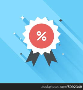 Abstract vector illustration of discount flat design concept.. discount