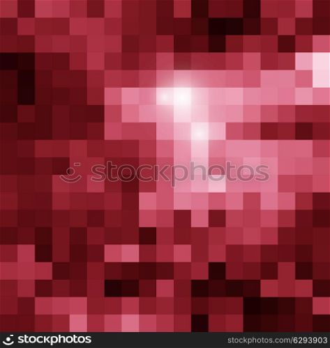 Abstract vector illustration on red background