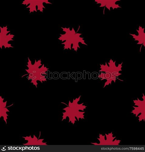 Abstract Vector Illustration Seamless Pattern Background with Falling Autumn Leaves. EPS10. Abstract Vector Illustration Seamless Pattern Background with Falling Autumn Leaves