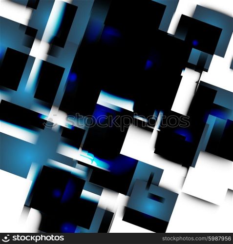 Abstract vector lines and squares.. Abstract vector lines and squares