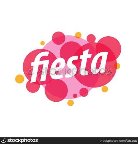 Abstract vector logo. Abstract colorful vector logo for a holiday