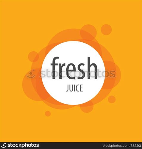 Abstract vector logo. Abstract vector logo for juice. Vector illustration