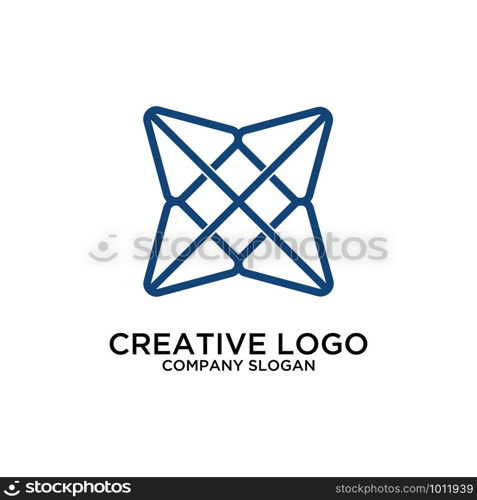 abstract vector logo design template for business