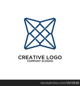 abstract vector logo design template for business