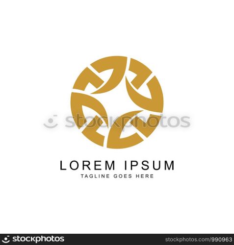 abstract vector logo design template for business