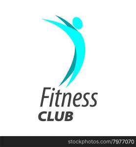 Abstract vector logo for fitness club