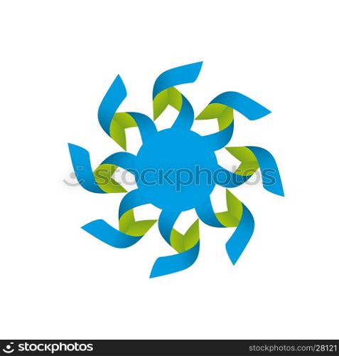 Abstract vector logo. pattern design abstract logo of the tapes. Vector illustration