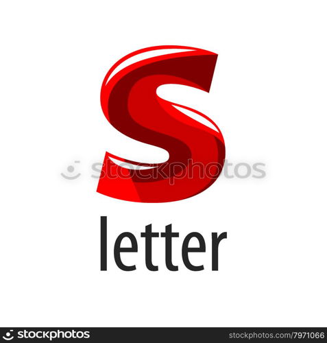 Abstract vector logo red letter S