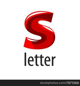 Abstract vector logo red letter S