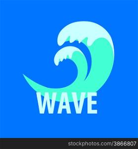Abstract vector logo sea waves