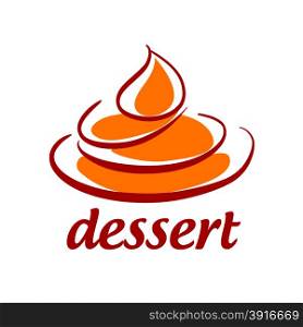 Abstract vector logo sweet dessert