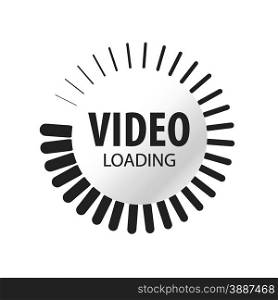abstract vector logo video loading
