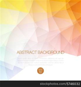 Abstract vector low poly background. Template brochure design.. Abstract vector background