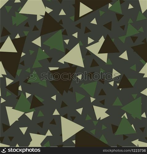 Abstract vector military camouflage background made of geometric triangles shapes