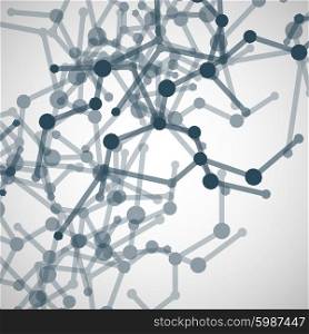 Abstract vector network on a light background.. Abstract vector network on a light background
