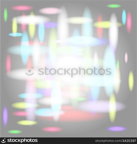 Abstract vector ovalscrossing glowing background