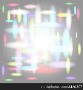 Abstract vector ovalscrossing glowing background
