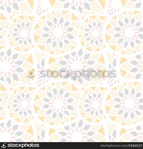 Abstract vector seamless texture with mosaic elements