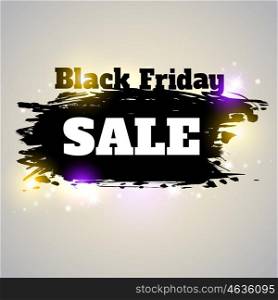 Abstract vector shining background for Black Friday sale.