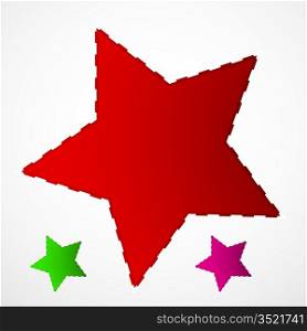 Abstract vector shiny star design elements