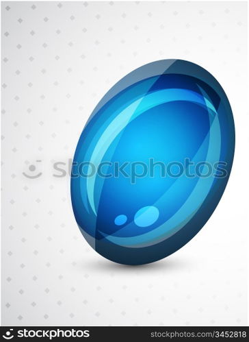 Abstract vector sphere button