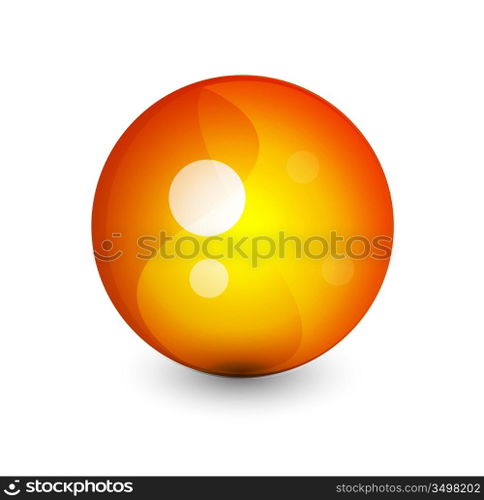 Abstract vector sphere button