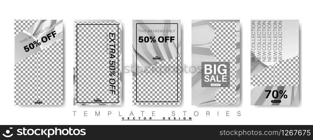 abstract vector story template for your social media. design vector background