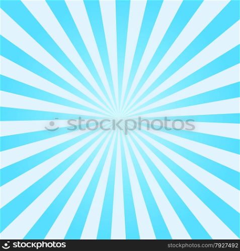 Abstract vector sunburst background with blue cyan lines for summer mood. EPS 10 vector illustration.