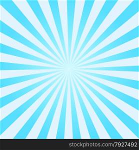 Abstract vector sunburst background with blue cyan lines for summer mood. EPS 10 vector illustration.