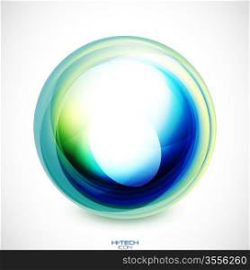 Abstract vector swirl motion design