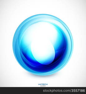 Abstract vector swirl motion design