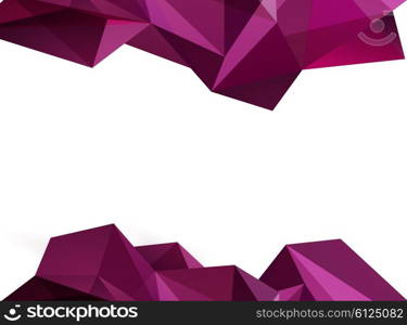 Abstract vector template design, brochure, flyer, page, leaflet, with colorful geometric triangular backgrounds