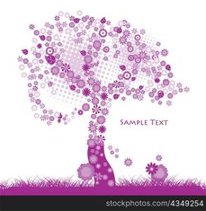 abstract vector tree