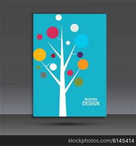 Abstract vector tree on the cover of brochure. Abstract vector tree on the cover of brochure.