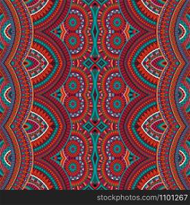 Abstract vector tribal ethnic background seamless pattern. Abstract vector tribal ethnic background