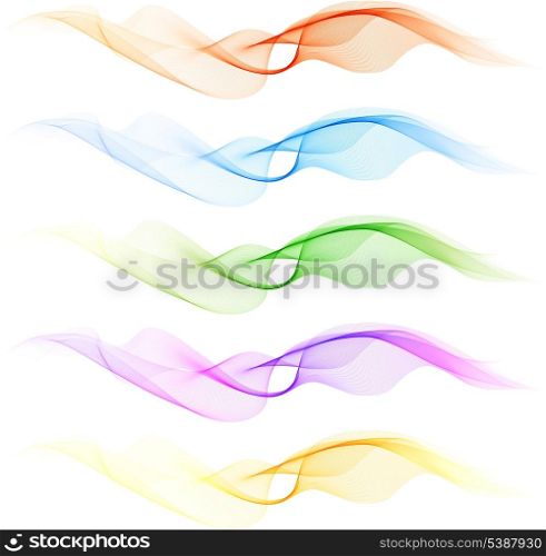 Abstract Vector Wave blue and pink color
