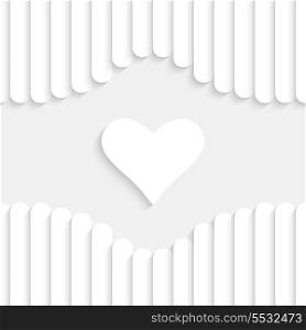 Abstract Vector White Valentine Background